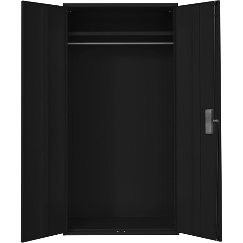 Wardrobe Storage Cabinet, Steel, 36" W x 18" D x 72" H, Black Les Fournitures Industrielles Méga