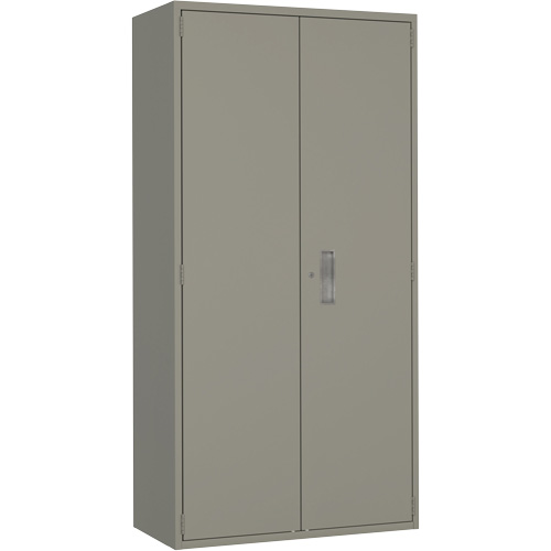 Armoire garde-robe, Acier, 36" la x 18" p x 72" h, Gris Les Fournitures Industrielles Méga