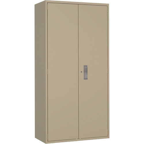 Armoire garde-robe, Acier, 36" la x 18" p x 72" h, Beige Les Fournitures Industrielles Méga