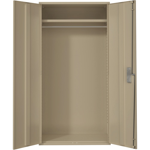 Armoire garde-robe, Acier, 36" la x 18" p x 72" h, Beige Les Fournitures Industrielles Méga