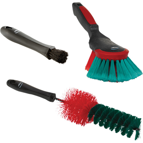 Ensemble de brosses pour l'int&eacute;rieur et l'ext&eacute;rieur des v&eacute;hicules de la s&eacute;rie Transport Les Fournitures Industrielles Méga