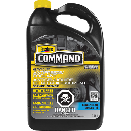 Liquide de refroidissement/antigel concentr&eacute; sans nitrate robuste longue dur&eacute;e pour service lourd Command, 3,78 L, Cruche Les Fournitures Industrielles Méga