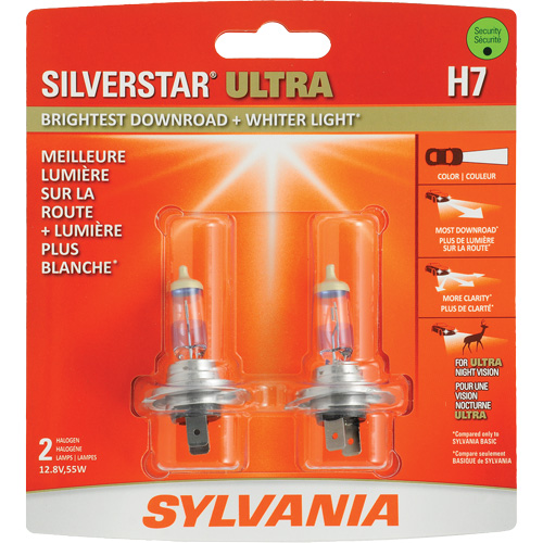 Ampoule de feu avant SilverStar H7, Halog&egrave;ne, 56 W, Blanc cass&eacute; Les Fournitures Industrielles Méga