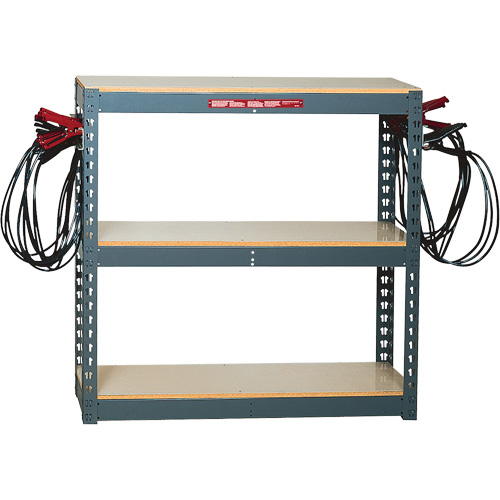 Battery Charging Rack with 10 Clamp Sets Les Fournitures Industrielles Méga