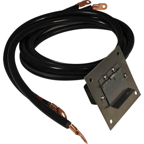 Plug-In Polarized Stainless Steel Socket Panel, 4 AWG, 5' Cable Les Fournitures Industrielles Méga