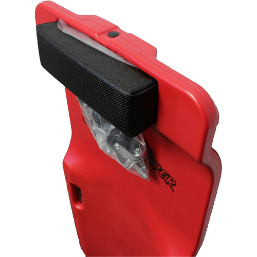 Sommier rouge &agrave; profil bas, en plastique robuste Les Fournitures Industrielles Méga