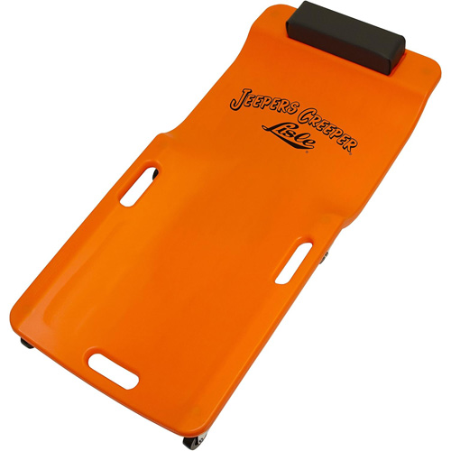 Neon Orange Low Profile Plastic Creeper Les Fournitures Industrielles Méga