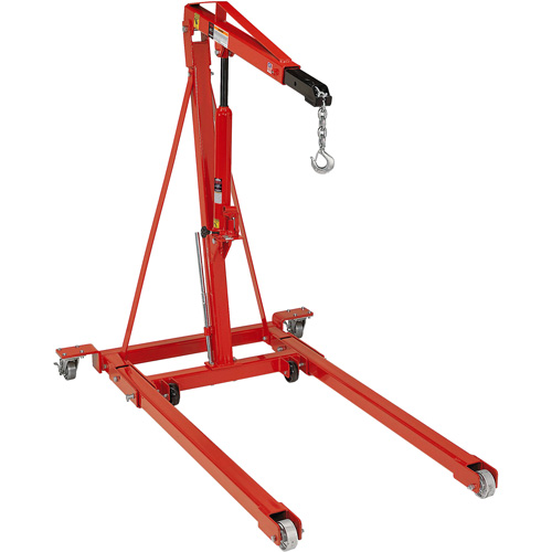 Grue pliante pour moteur, Capacit&eacute; 2500 lb (1,25 tonne) Les Fournitures Industrielles Méga