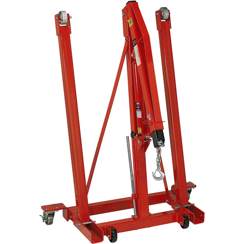 Grue pliante pour moteur, Capacit&eacute; 2500 lb (1,25 tonne) Les Fournitures Industrielles Méga