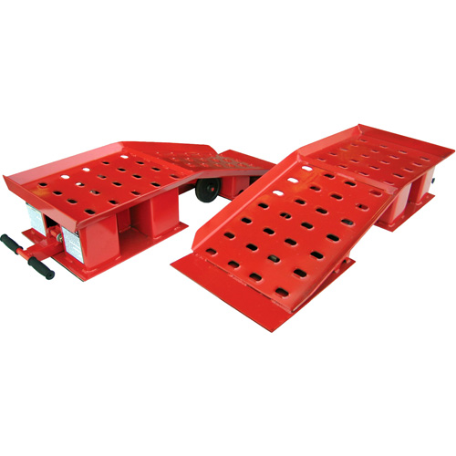 Paire de rampes larges pour camion, Capacit&eacute; 20 000 lb, 50-1/2" lo, 18-3/8" la, Hauteur de 9-1/4" Les Fournitures Industrielles Méga