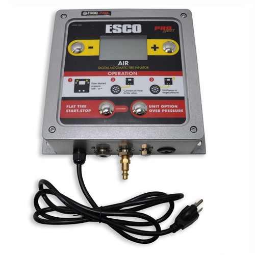 Digital Wall-Mounted Aluminum Tire Inflator Les Fournitures Industrielles Méga