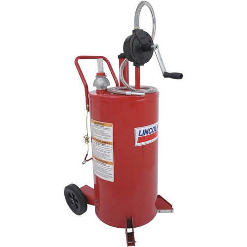 25-Gallon Steel Fuel Caddy with 2-Way Rotary Pump Les Fournitures Industrielles Méga