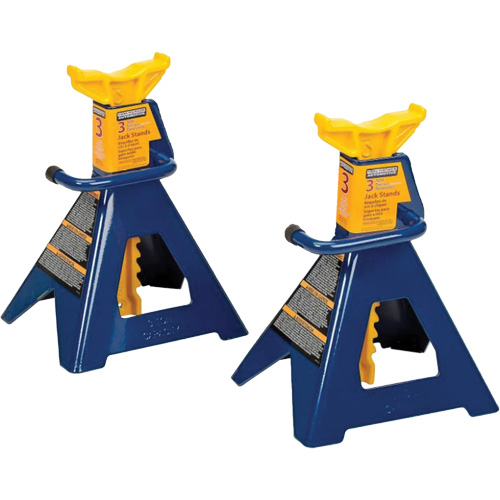 Jack Stand, Locking Handle/Ratchet, 3 tons Capacity, 19" H Les Fournitures Industrielles Méga