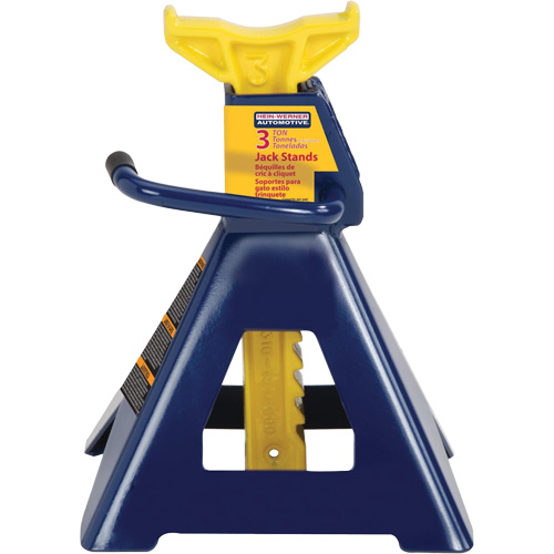 Jack Stand, Locking Handle/Ratchet, 3 tons Capacity, 19" H Les Fournitures Industrielles Méga