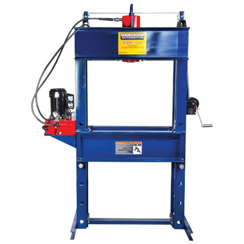 Double Acting Shop Press with Electric Pump, 100 tons Capacity Les Fournitures Industrielles Méga