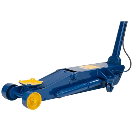 Long Chassis Service Jack, 10 Ton(s) Capacity, 6-3/4" Lowered, 25-1/2" Raised, Air Hydraulic Les Fournitures Industrielles Méga