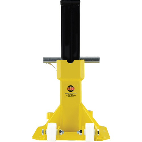 EZ-Wheel Jack Stand, Locking Pin, 22 Tons Capacity, 13-1/2" - 20" H Les Fournitures Industrielles Méga