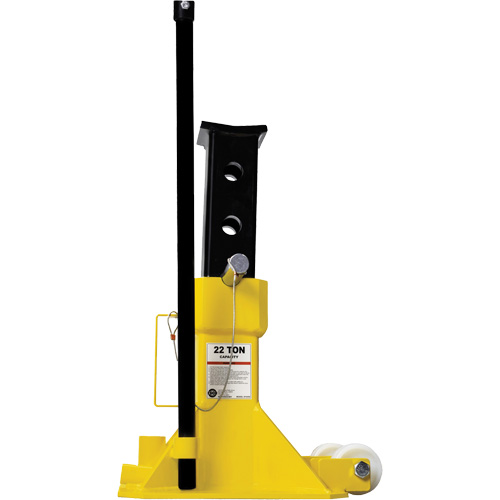 EZ-Wheel Jack Stand, Locking Pin, 22 Tons Capacity, 13-1/2" - 20" H Les Fournitures Industrielles Méga