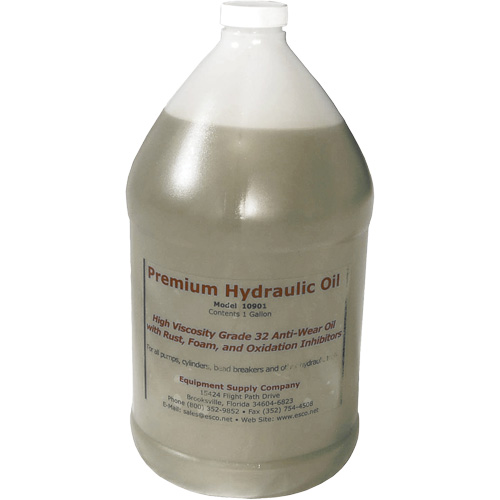 Huile hydraulique de premi&egrave;re qualit&eacute;, 1 gal., Cruche Les Fournitures Industrielles Méga