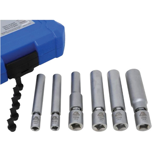 6-Piece Spark Plug & Glow Plug Socket Set Les Fournitures Industrielles Méga