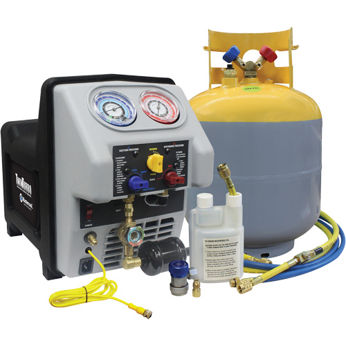 Twin Turbo Refrigerant Recovery System with 50 Lb DOT Tank Les Fournitures Industrielles Méga