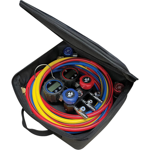 Jeu de manom&egrave;tres manifold compact Mini-Fold – S&eacute;rie noire Les Fournitures Industrielles Méga
