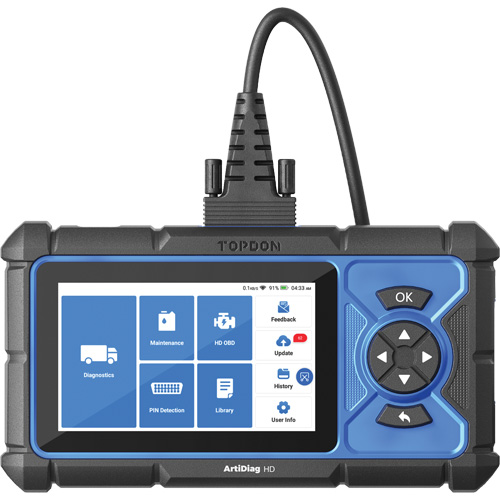 Outil de diagnostic robuste 5" ArtiDiag HD avec fonctions d'entretien Les Fournitures Industrielles Méga