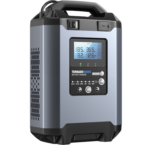 Alimentation stable 90 A et chargeur intelligent 12 V/24 V Tornado90000 Les Fournitures Industrielles Méga