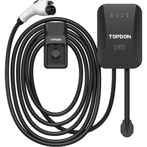 Chargeur r&eacute;sidentiel PulseQ AC pour VE avec mode identification par radiofr&eacute;quence (RFID), 40 A, Niveau 2 CA, Connecteur Type 1 (SAE J1772) Les Fournitures Industrielles Méga