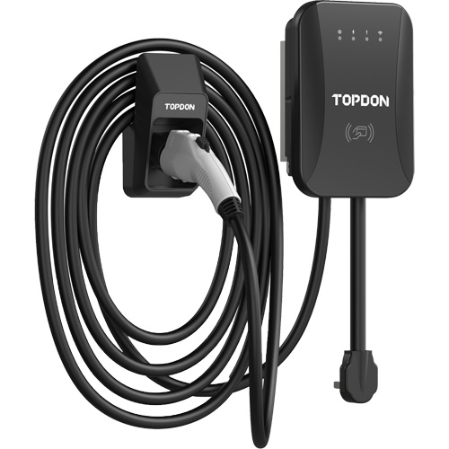 Chargeur r&eacute;sidentiel PulseQ AC pour VE avec mode identification par radiofr&eacute;quence (RFID), 40 A, Niveau 2 CA, Connecteur Type 1 (SAE J1772) Les Fournitures Industrielles Méga