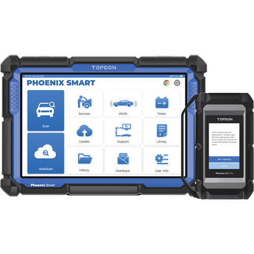 Phoenix Smart – Outil de diagnostic de niveau constructeur avec &eacute;cran 10,1", programmation bas&eacute;e sur l'infonuage et protocoles avanc&eacute;s Les Fournitures Industrielles Méga