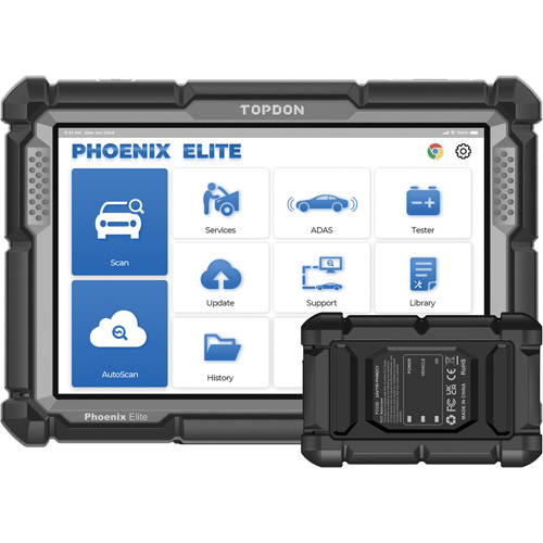 Outil de diagnostic de niveau constructeur Phoenix Elite avec &eacute;cran 10,1", programmation bas&eacute;e sur l'infonuage et CANFD Les Fournitures Industrielles Méga