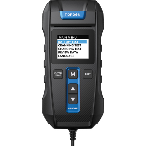 BT300P Battery, Charging & Cranking System Tester with Printer Les Fournitures Industrielles Méga