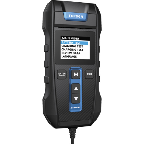 BT300P Battery, Charging & Cranking System Tester with Printer Les Fournitures Industrielles Méga