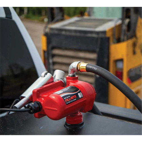 Pompe de transfert de carburant 12 V CC avec pistolet Les Fournitures Industrielles Méga