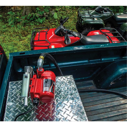 Pompe de transfert de carburant 12 V CC avec pistolet Les Fournitures Industrielles Méga