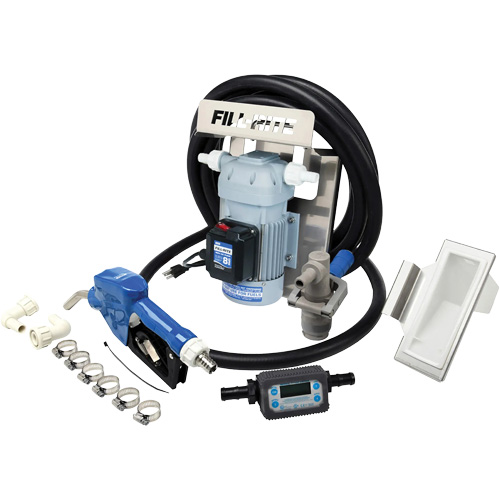 115V AC DEF Transfer Pump & IBC Tote Bracket with Nozzle & Meter Les Fournitures Industrielles Méga