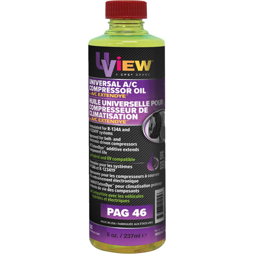 Universal PAG 46 Oil with A/C ExtenDye, 237 ml, Bottle Les Fournitures Industrielles Méga