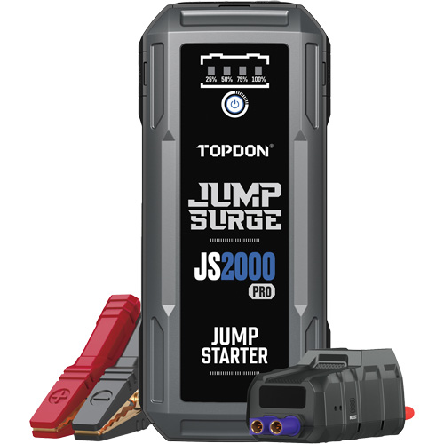 JumpSurge2000Pro 2500 Peak Amp Battery Jump Starter, Power Bank & Flashlight Les Fournitures Industrielles Méga