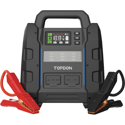 V4500 2-en-1: d&eacute;marreur de secours de 4500 A de pointe, batterie & testeur de syst&egrave;me Les Fournitures Industrielles Méga