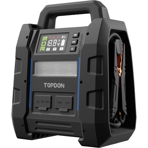 V4500 2-en-1: d&eacute;marreur de secours de 4500 A de pointe, batterie & testeur de syst&egrave;me Les Fournitures Industrielles Méga