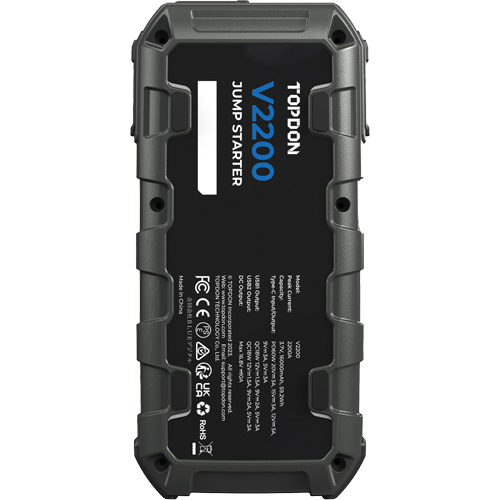 V2200 Jump Starter, Power Bank & Flashlight Les Fournitures Industrielles Méga