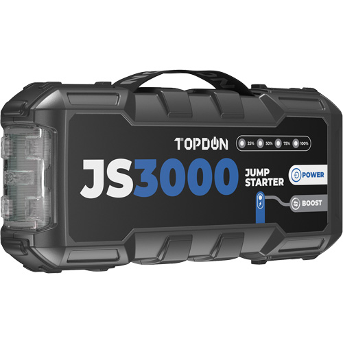 Survolteur, banque d'alimentation et lampe de poche JumpSurge3000 Les Fournitures Industrielles Méga