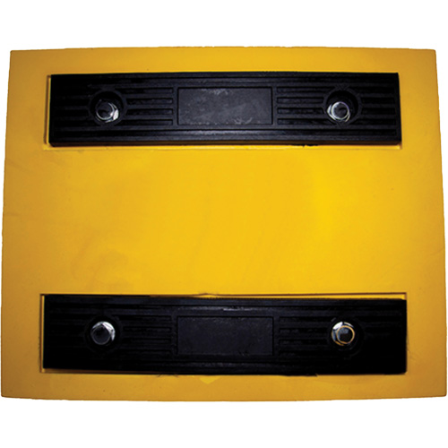 Cale de roue, Polyur&eacute;thane, Jaune, 15-1/4" la x 12-1/8'' p x 10-3/4" h Les Fournitures Industrielles Méga
