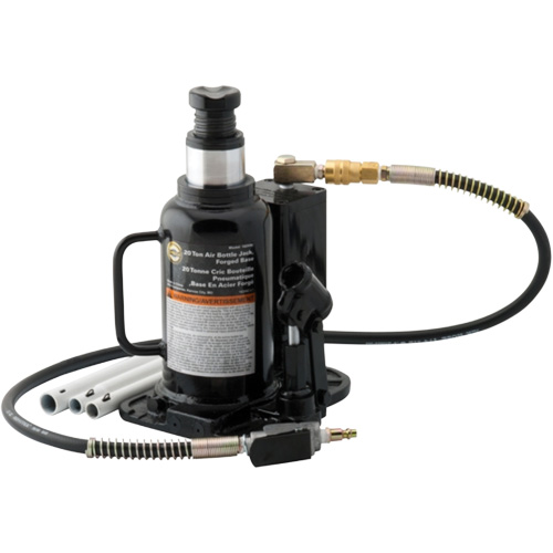 Air Actuated Bottle Jack, 20 Ton(s), Air Hydraulic, 18-3/4" Raised Height Les Fournitures Industrielles Méga