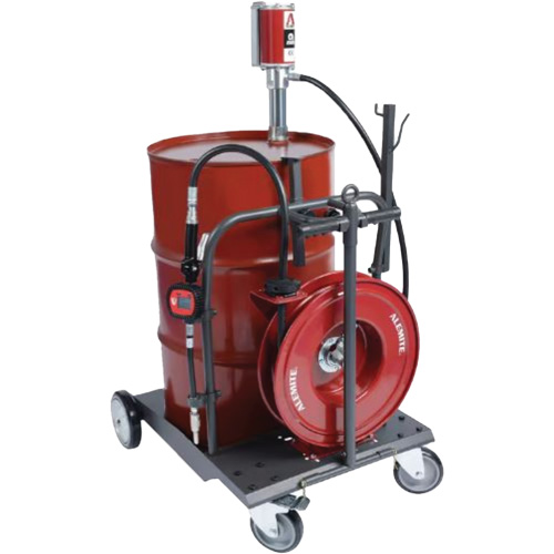 Ensemble chariot de baril dhuile Les Fournitures Industrielles Méga