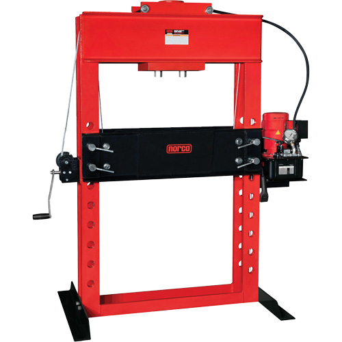 Electro / Hydraulic Pump Operated Shop Press, 100 tons Capacity Les Fournitures Industrielles Méga