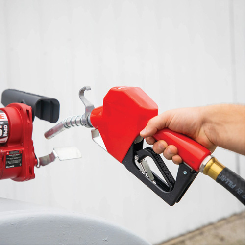 Pistolet de distribution automatique rouge pour essence Les Fournitures Industrielles Méga