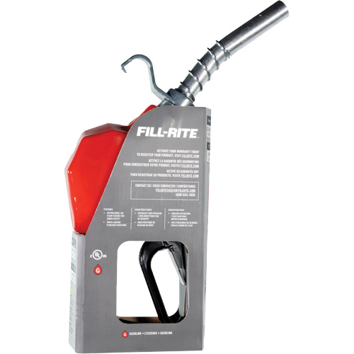 Pistolet de distribution automatique rouge pour essence Les Fournitures Industrielles Méga