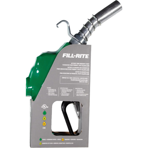 Pistolet de distribution automatique vert pour diesel Les Fournitures Industrielles Méga